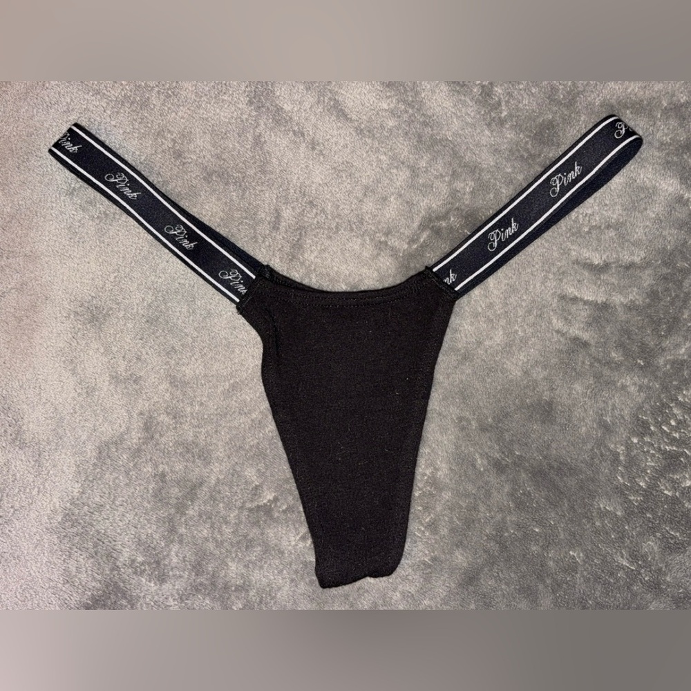 PINK Victoria's Secret Black Thong